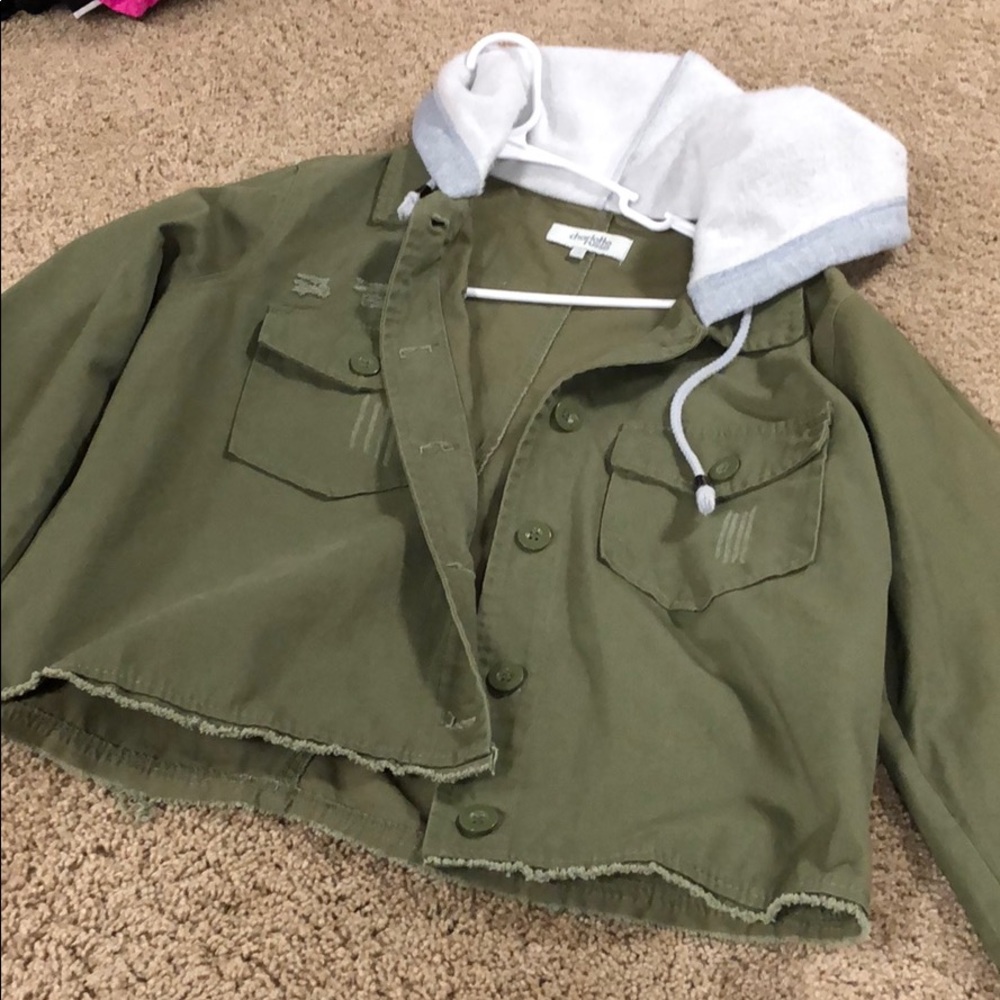 Charlotte Russe army green jacket